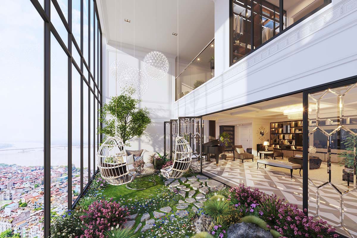 Những căn duplex thuộc dự án Sun Grand City Ancora Residence sở hữu nhiều ưu thế về vị trí, tầm nhìn.
